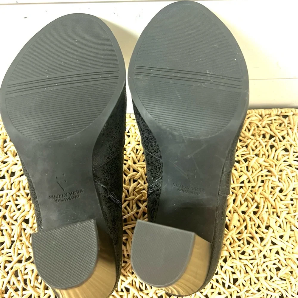 Simply Vera heels open toe size 9 black_8